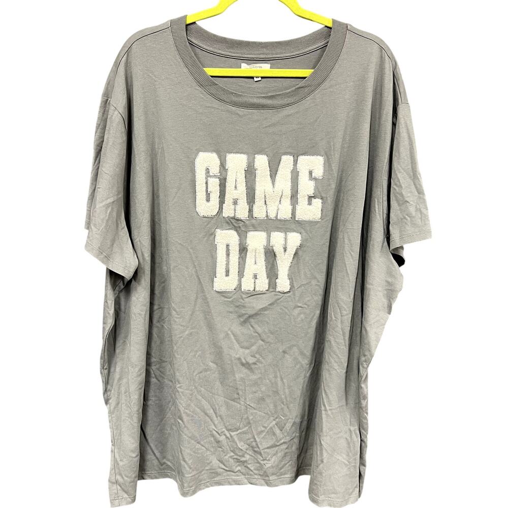 Maurice's Chenille Patch "Game Day" Graphic Tee Size 4XL